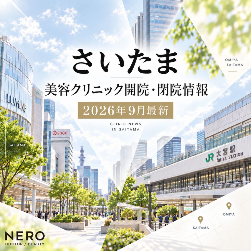 【さいたま】の美容クリニック開院・閉院情報【2026年9月最新】